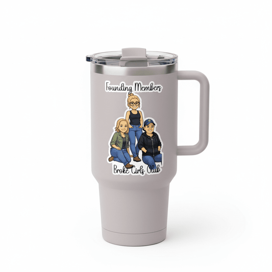 Broke Girls Club Sticker – Founding Members Edition - Music City Acrylics