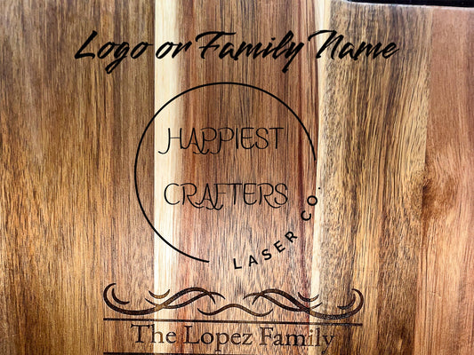 Custom Engraved Charcuterie/Cutting Board - Music City Acrylics