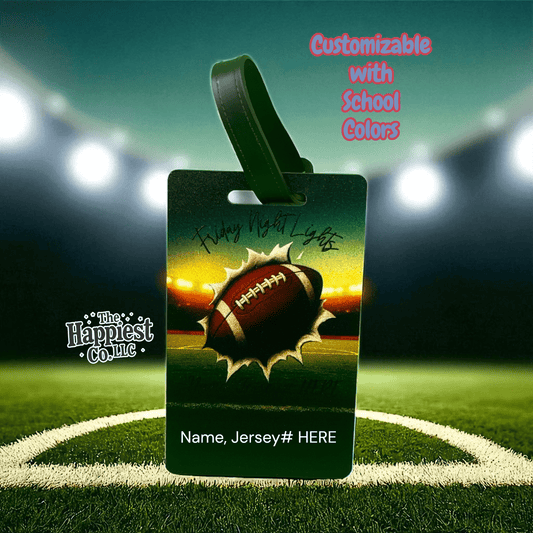 Personalized UV Printed Sports Bag Tag for Athletes - Music City Acrylics