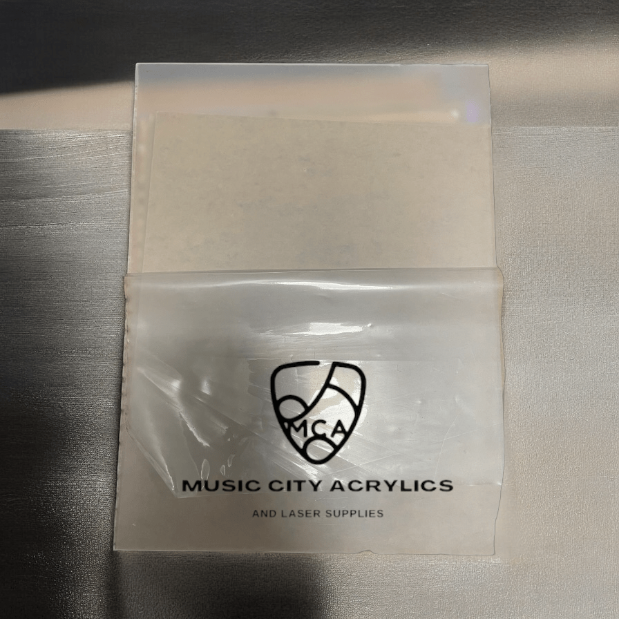 Frosted Clear Gloss Cast Acrylic - Music City Acrylics