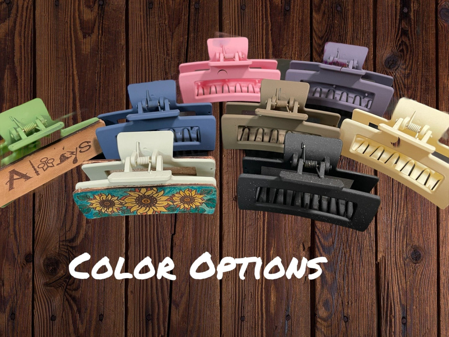 Handcrafted Leather Claw Clip – Stylish & Durable Hair Accessory - Music City Acrylics
