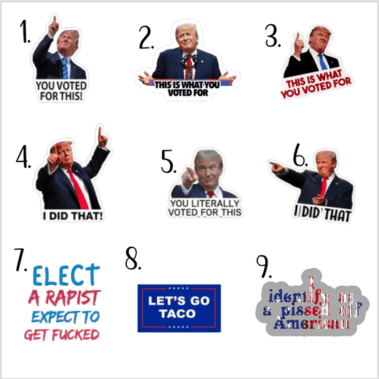 “I DID THAT” Political Sticker - Music City Acrylics