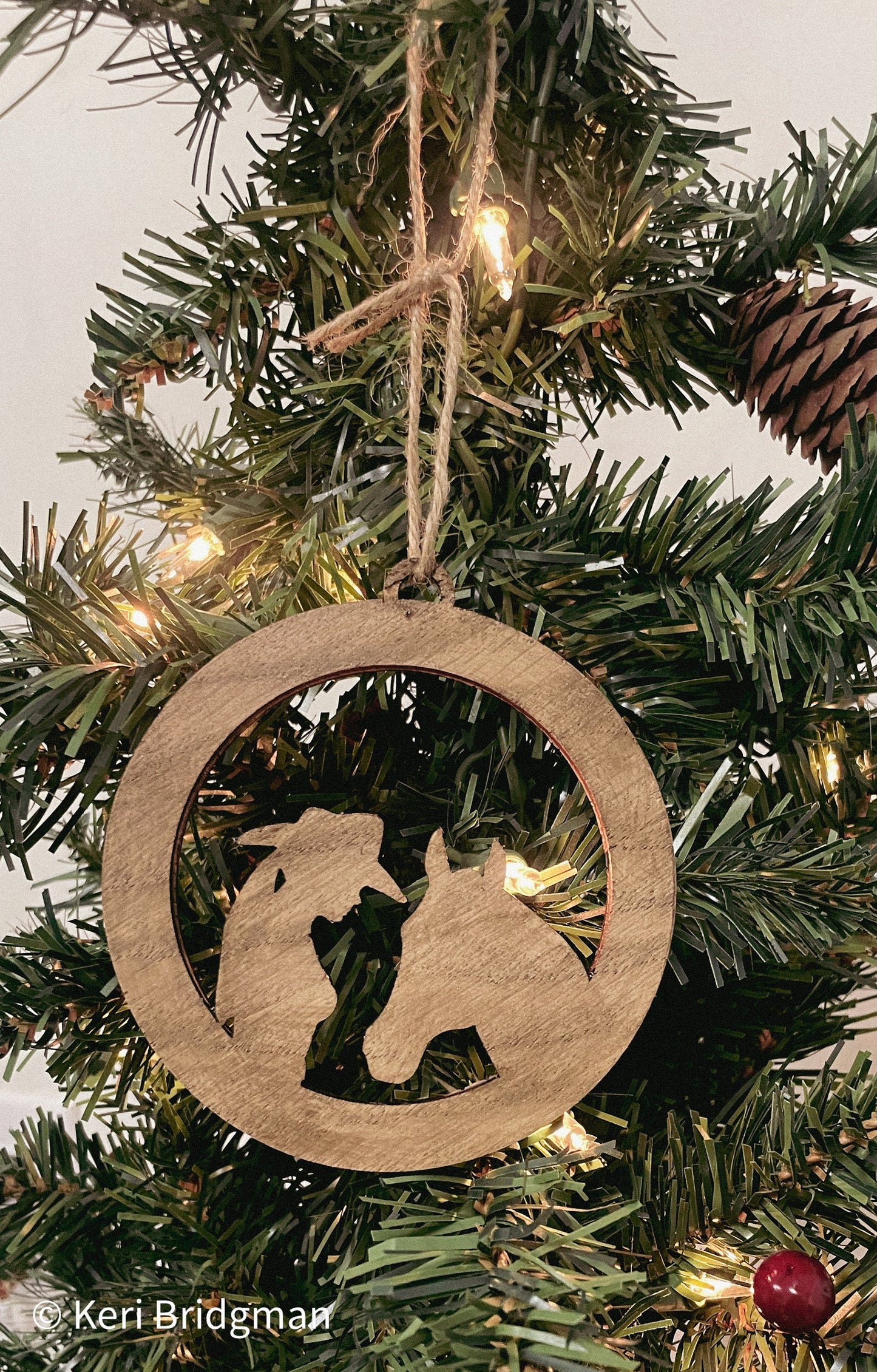 There's Just Something About Horses Cowgirl Ornament – Western Horse Lover Gift
