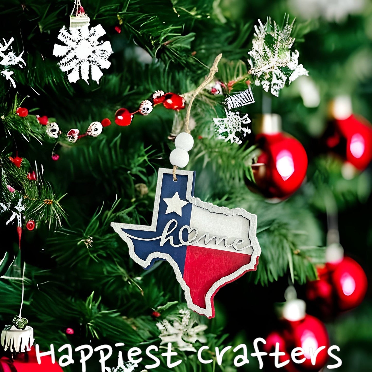 Personalized Home State Ornament, Custom Keepsake Gift