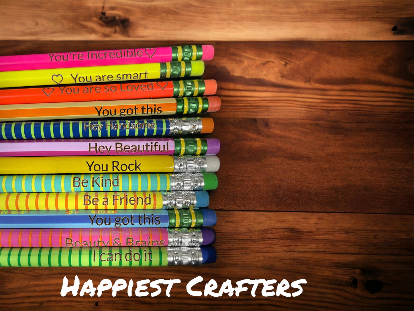 Personalized Wooden Pencils – Custom Engraved Writing Tools