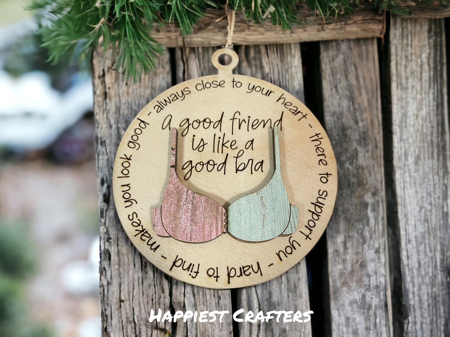 Friends Are Like Bras – Personalized Friendship Ornament