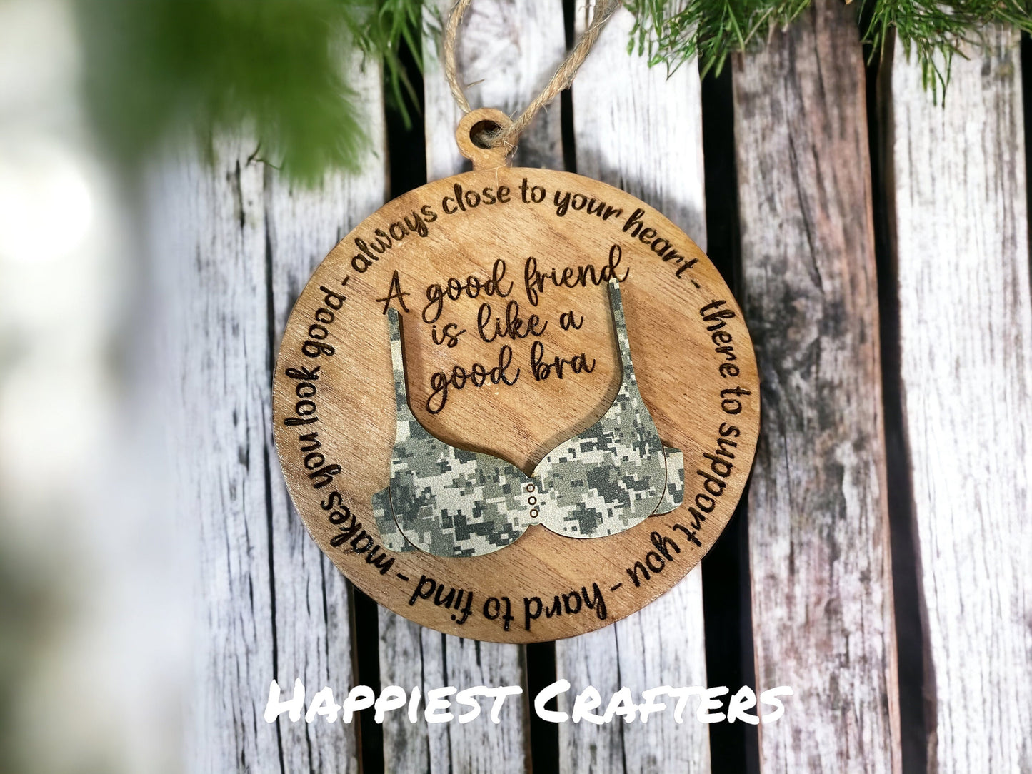 Friends Are Like Bras – Personalized Friendship Ornament