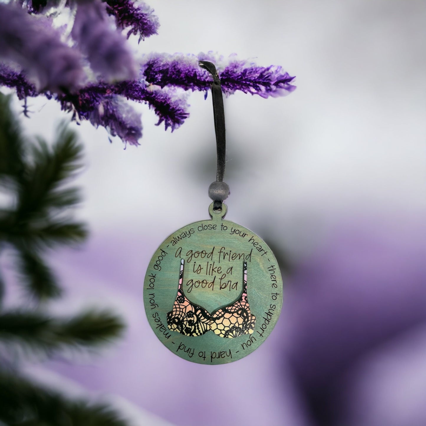 Friends Are Like Bras – Personalized Friendship Ornament