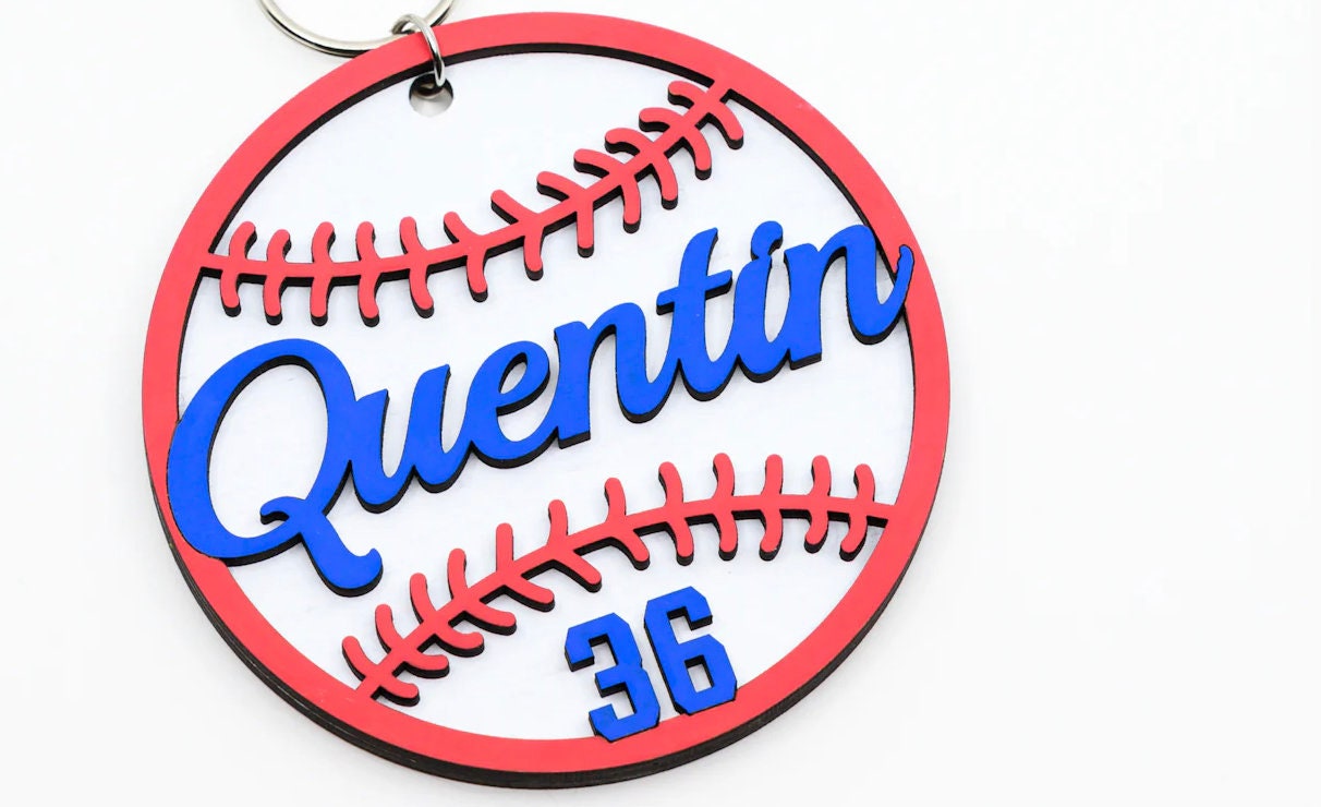Personalized Sports Bag Tag – Custom Name & Number Design