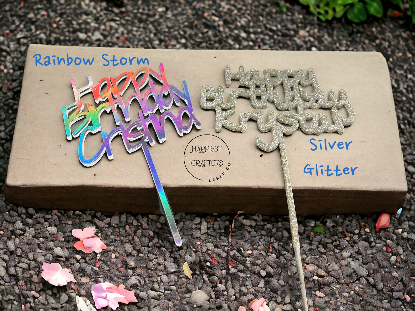 Personalized Acrylic Cake Topper – Elegant & Unique Custom Design