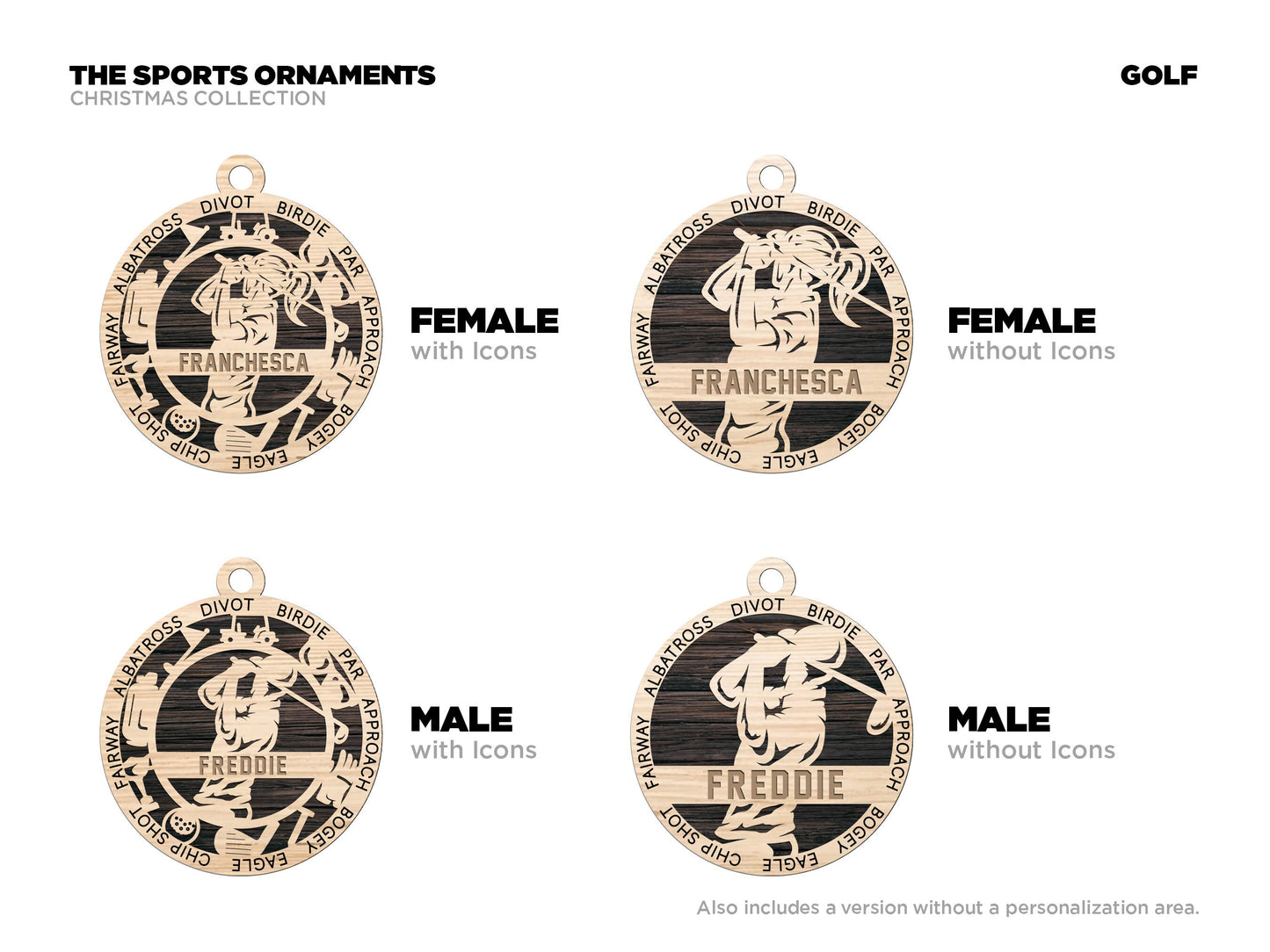 Personalized Custom Sports Ornament – Engraved Athlete Keepsake