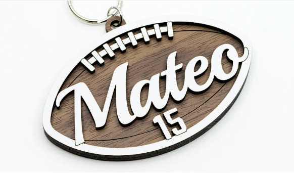 Personalized Sports Bag Tag – Custom Name & Number Design