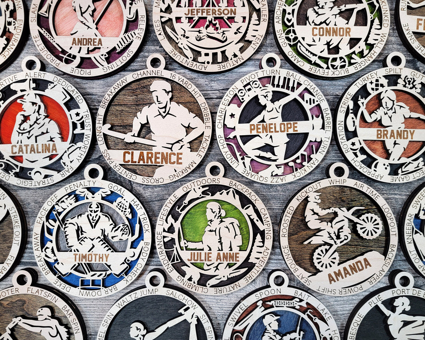 Personalized Custom Sports Ornament – Engraved Athlete Keepsake