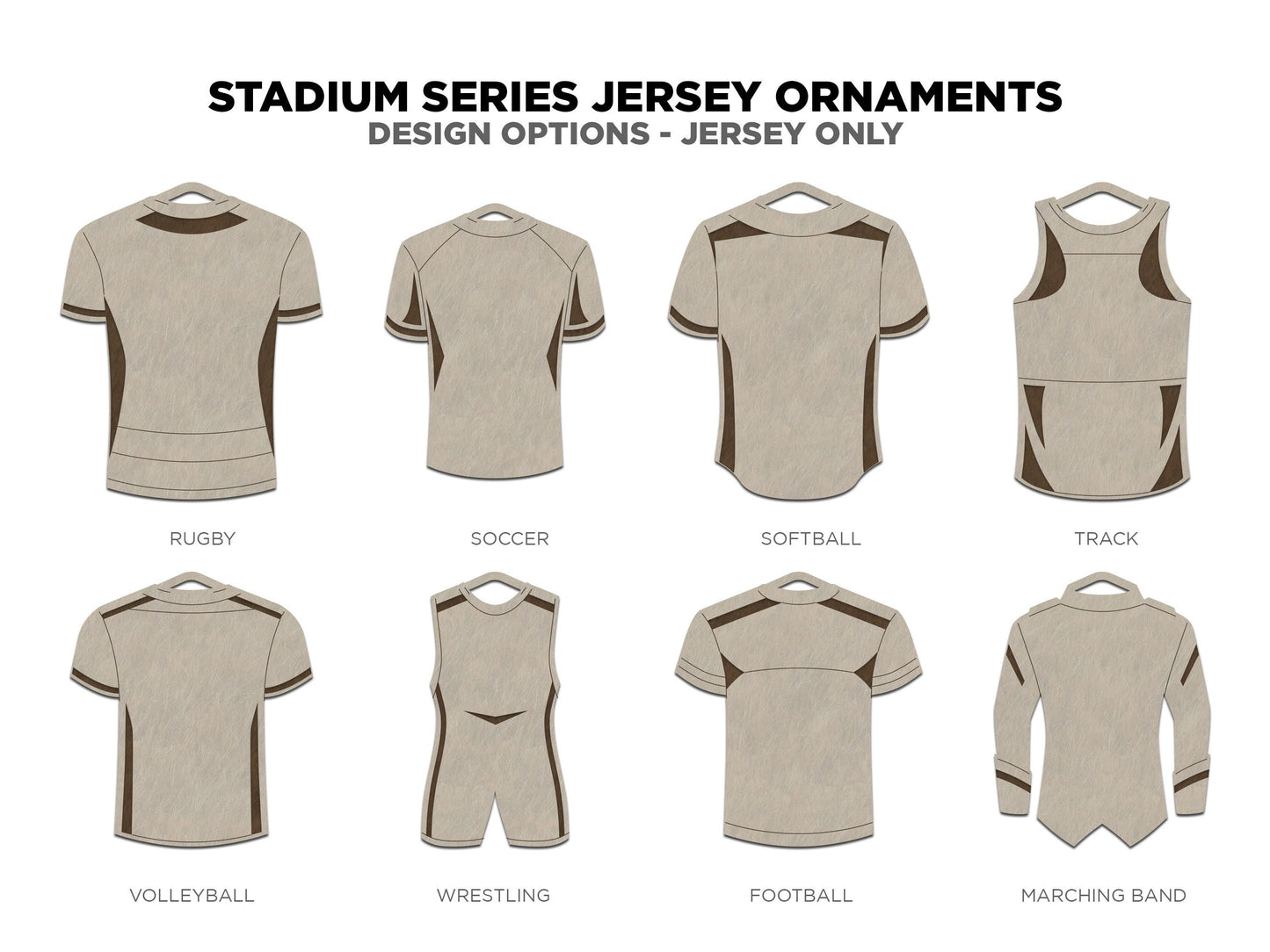 Personalized Sports Jersey Ornament – Custom Engraved Keepsake for Athletes