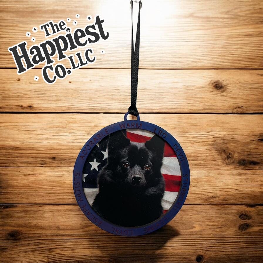 Schipperke Ornament, Cute dog lover gift, gift for mom, gift for friend, gift for breeder, schipperke club gift, schip gift, LBD lover, dogs