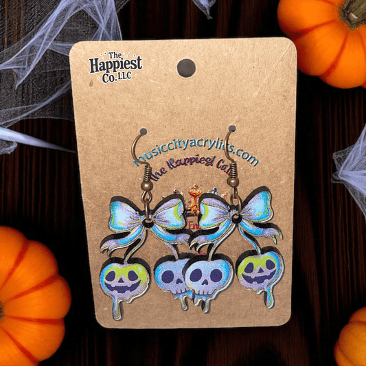 Iridescent Halloween Earrings – The Reaper’s Collection - Music City Acrylics