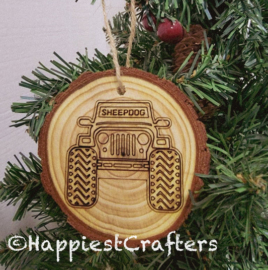 Personalized Off - Road Adventure Vehicle Ornament, Customizable 4x4 Christmas Decoration, car club ornament, 4x4 Christmas ornament, Jeep - Music City Acrylics