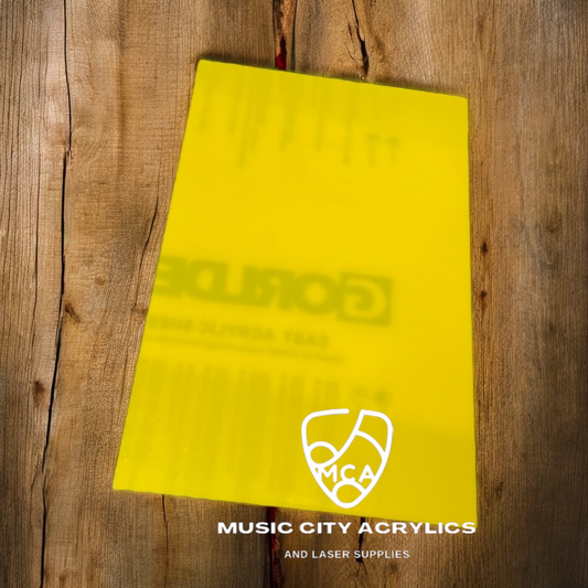Yellow Gloss Cast Acrylic