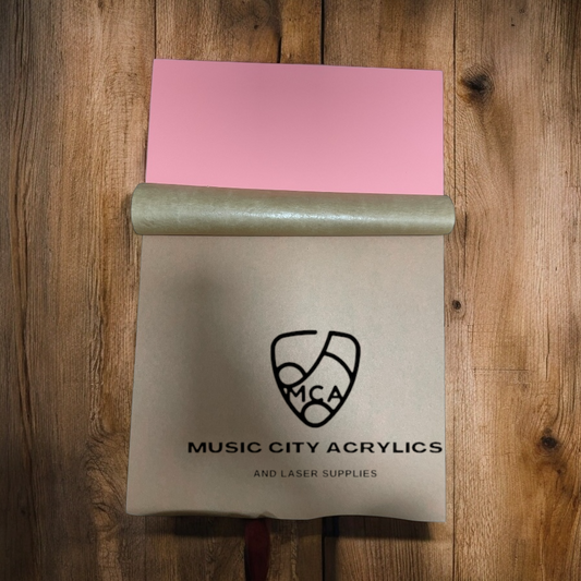 Salmon Pink Matte/Gloss Cast Acrylic