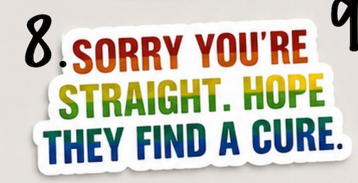 Pride Raccoon Sticker Pack – Funny LGBTQ+ Vinyl Stickers | Waterproof Decals | Queer Humor Stickers | Laptop, Water Bottle, Tumbler Stickers