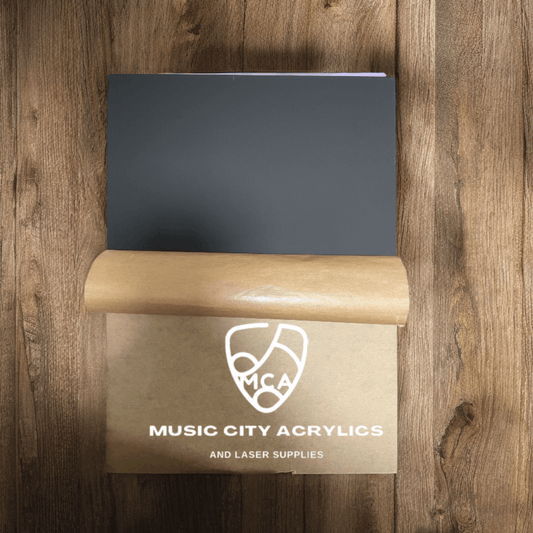Black Matte/Gloss Cast Acrylic - Music City Acrylics