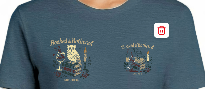 Booked & Bothered T-Shirt – Moody Literary Graphic Tee for Readers & Rebels - Music City Acrylics