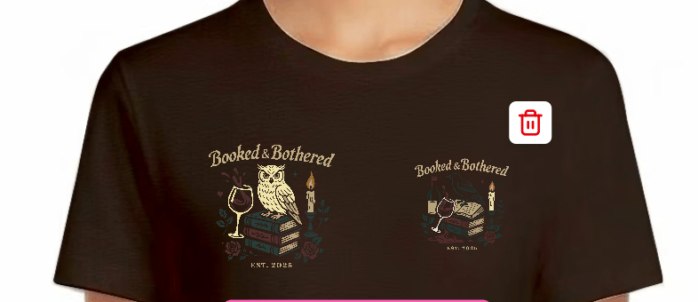 Booked & Bothered T-Shirt – Moody Literary Graphic Tee for Readers & Rebels - Music City Acrylics