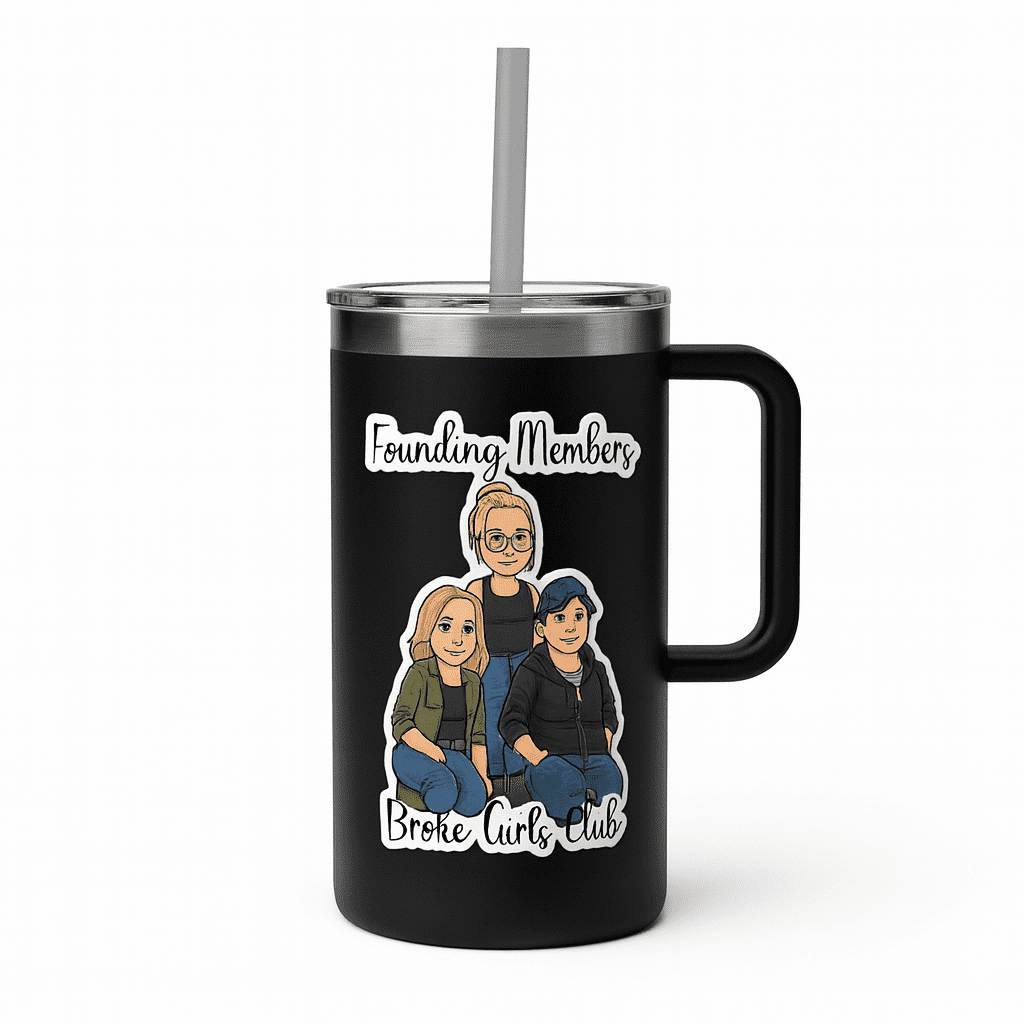 Broke Girls Club Sticker – Founding Members Edition - Music City Acrylics