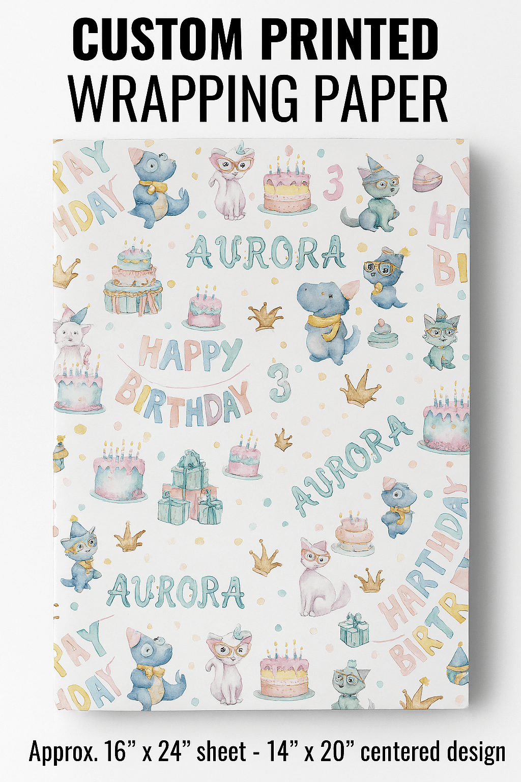 Custom Printed Wrapping Paper – Personalized Party Perfection! - Music City Acrylics