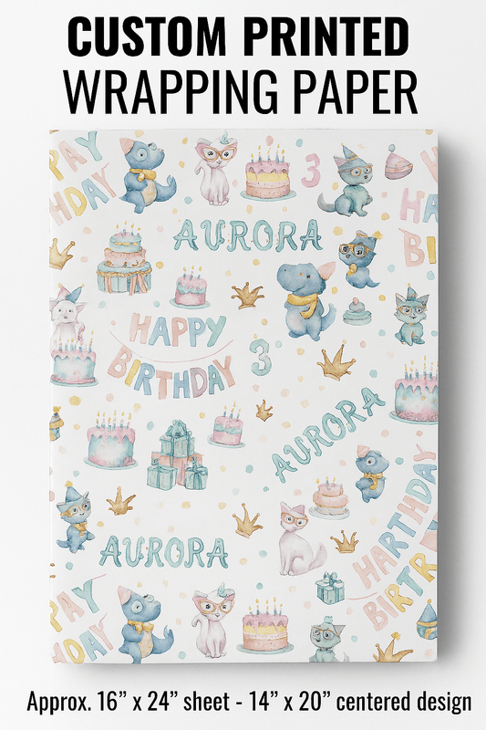 Custom Printed Wrapping Paper – Personalized Party Perfection! - Music City Acrylics