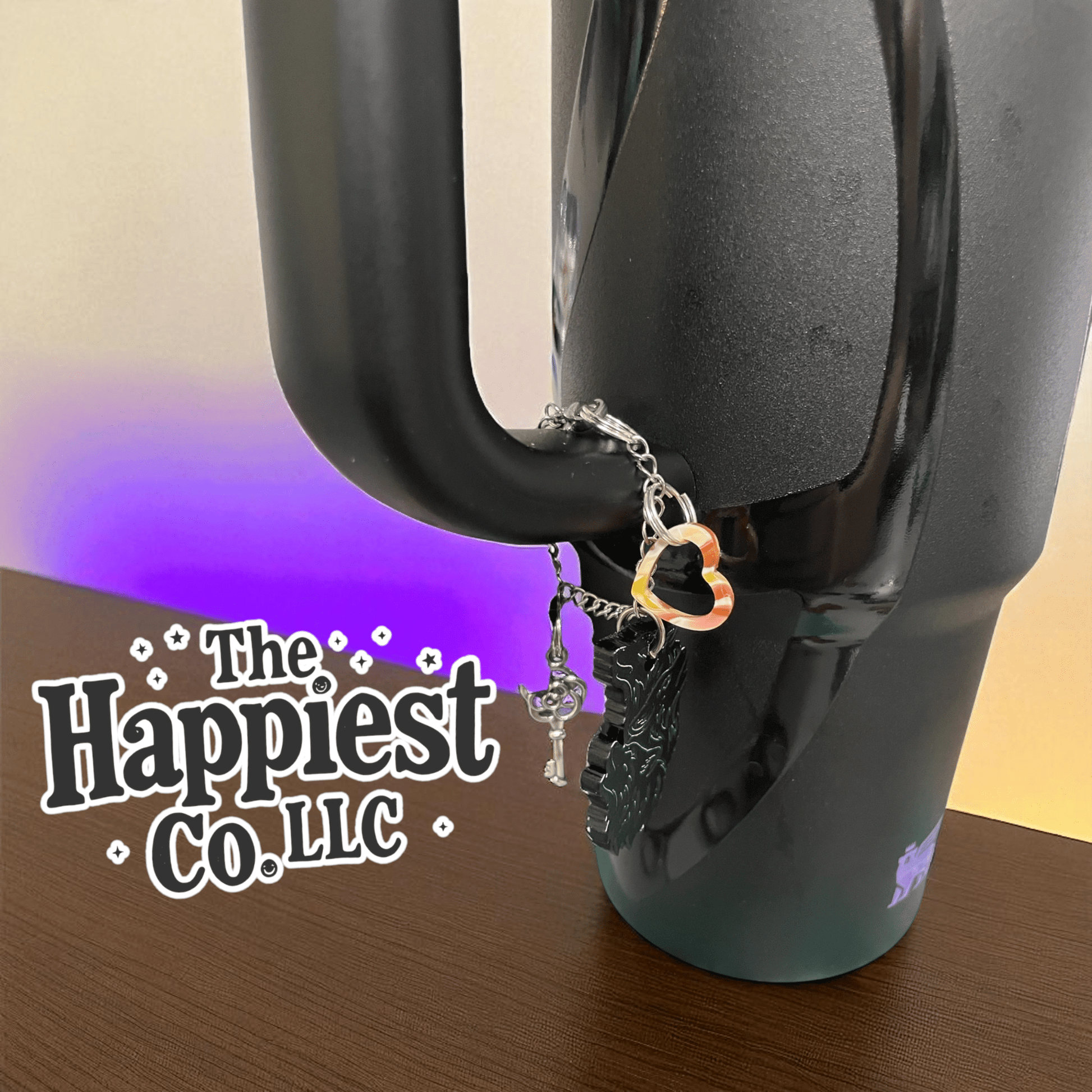 Custom Tumbler Charm Chain - Personalized Acrylic Charms for Stanley Cups & Water Bottles - Laser Cut Tumbler Accessories - Music City Acrylics