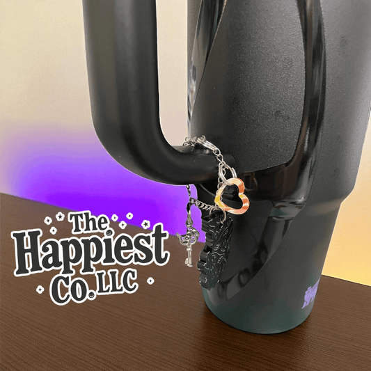 Custom Tumbler Charm Chain - Personalized Acrylic Charms for Stanley Cups & Water Bottles - Laser Cut Tumbler Accessories - Music City Acrylics