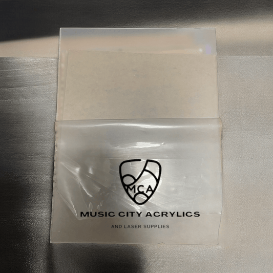 Frosted Clear Gloss Cast Acrylic - Music City Acrylics