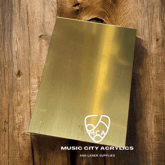 Gold Mirrored Cast Acrylic - Music City Acrylics