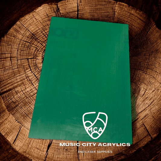 Green Gloss Cast Acrylic - Music City Acrylics