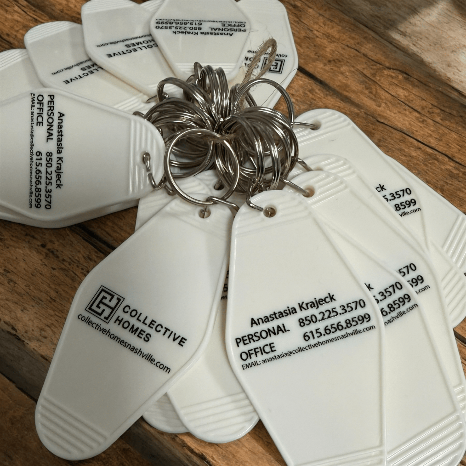 Hotel‑Style Custom Keychains - Music City Acrylics
