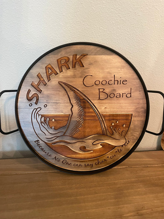 Funny Charcuterie Board, sharkcoochie board, shark coochie board, adult charcuterie board