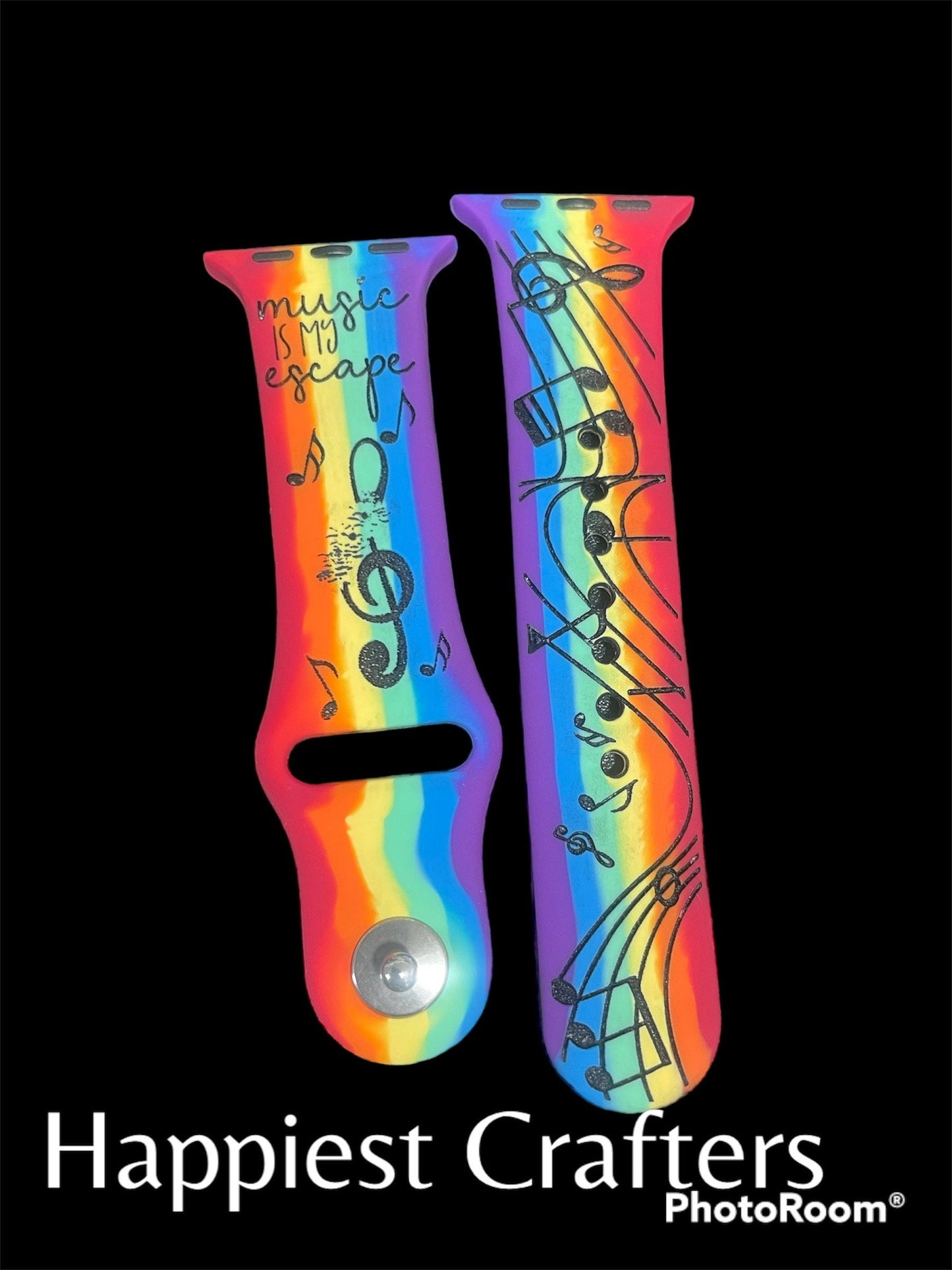Vibrant Custom Rainbow Watch Band – Stylish & Personalized Accessory