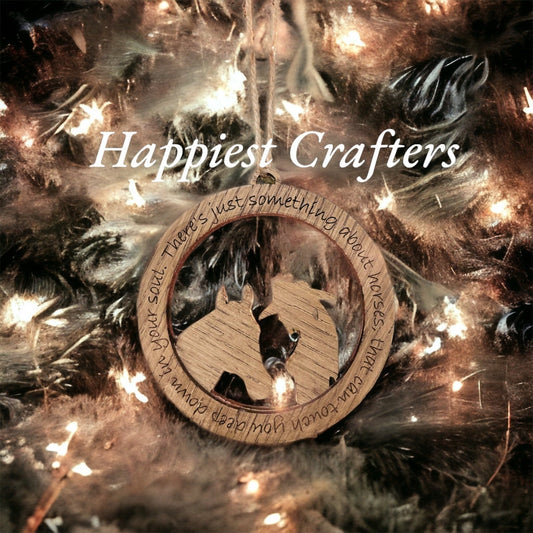 There's Just Something About Horses Cowgirl Ornament – Western Horse Lover Gift