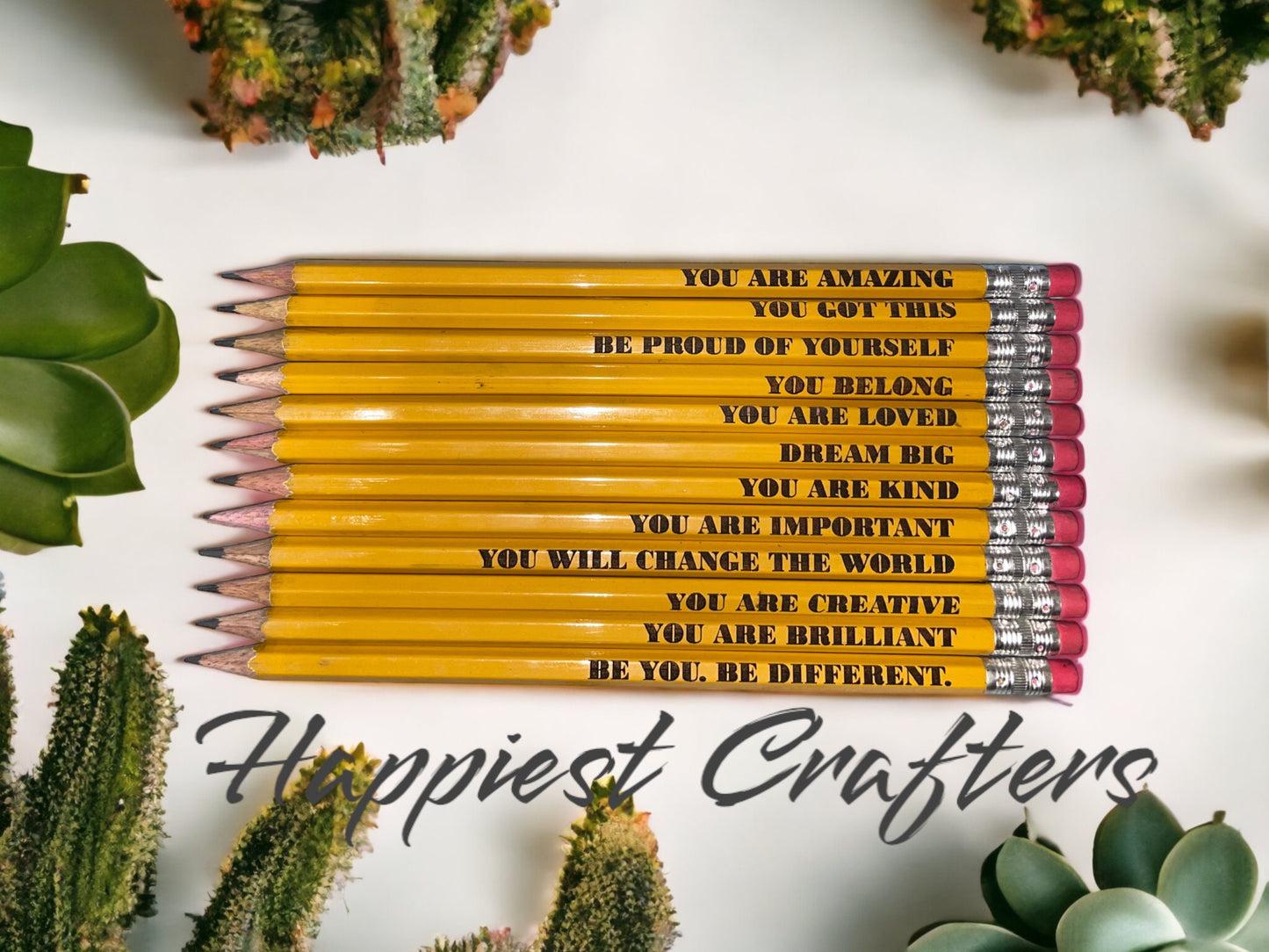 Personalized Wooden Pencils – Custom Engraved Writing Tools