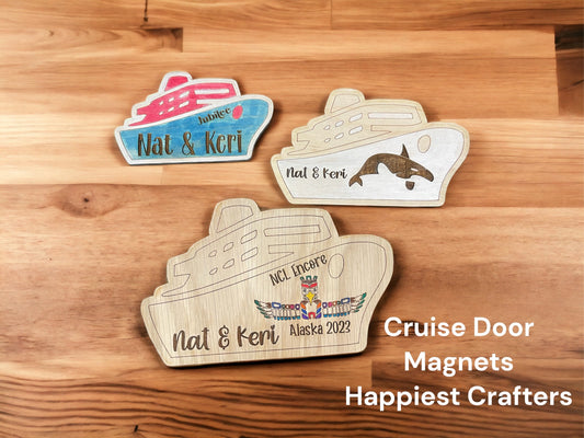 Personalized Cruise Door Magnet – Custom Vacation Keepsake