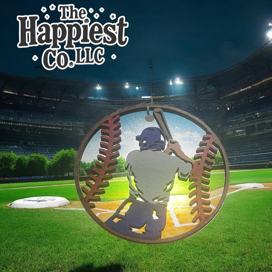Personalized Laser Engraved Baseball Ornaments, Custom Made Keepsakes for Athletes, Parents, Coaches, Friends, Family, & sport lovers.