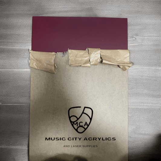 Merlot Red Matte/Gloss Cast Acrylic - Music City Acrylics