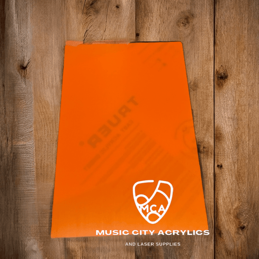 Orange Gloss Cast Acrylic - Music City Acrylics