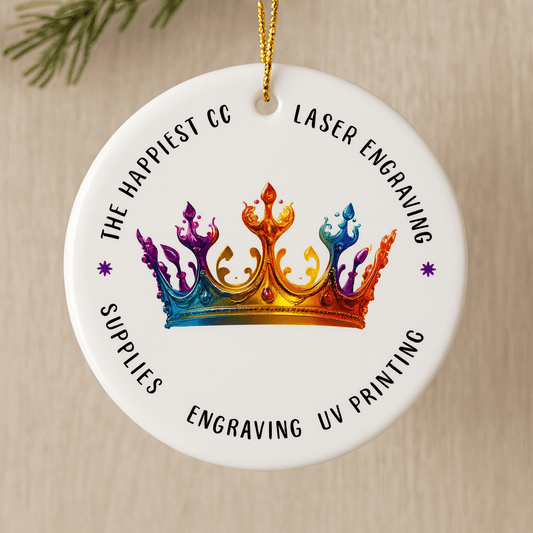 Personalized Ceramic Ornament - Perfect Gift for Any Occasion - Music City Acrylics