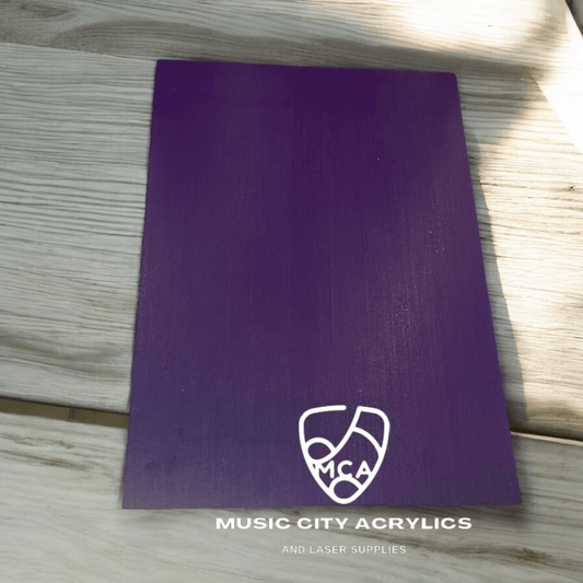 Purple Gloss Cast Acrylic - Music City Acrylics