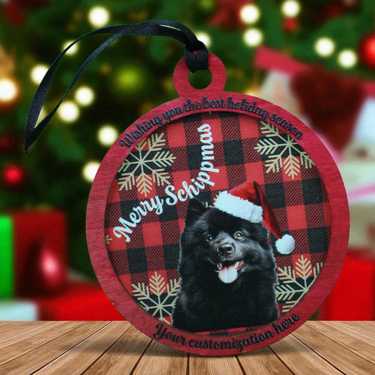 Schipperke Ornament, Cute dog lover gift, gift for mom, gift for friend, gift for breeder, schipperke club gift, schip gift, LBD lover, dogs - Music City Acrylics
