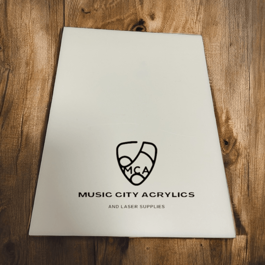 White Matte/Gloss Cast Acrylic - Music City Acrylics